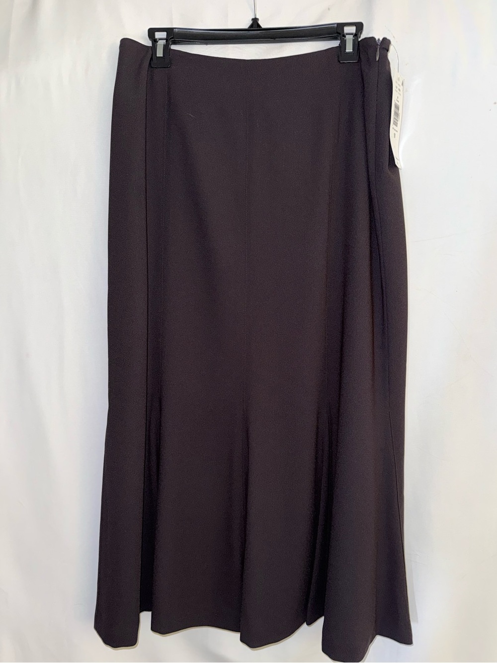 NWT Peter Nygard Chocolate Brown Midi Skirt Size 10